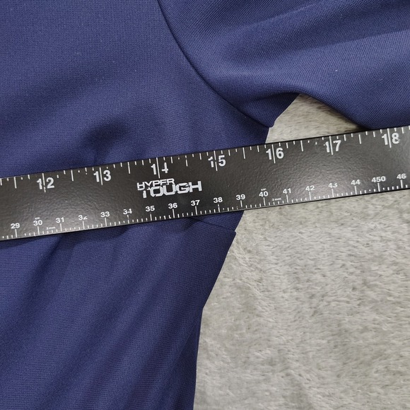 DVF Diane Von Furstenberg | Women's 2 Navy 3/4 Sleeve Ponte Skater Mini Dress - Picture 5 of 10